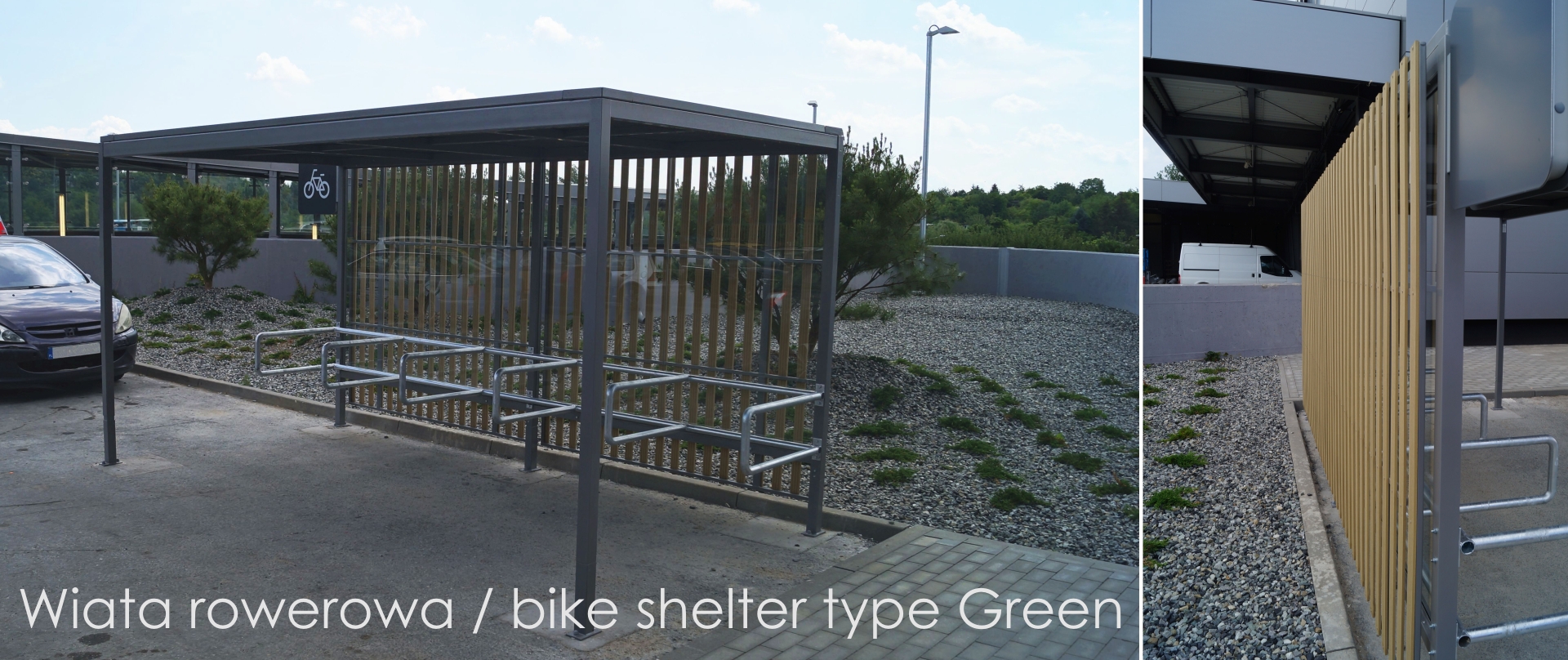 Wiata rowerowa (bike shelter) type Green